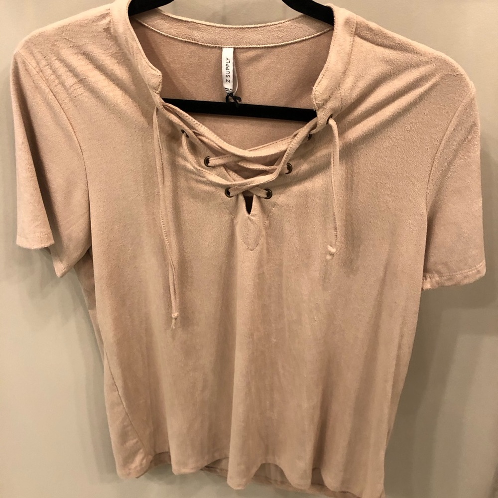 Z Supply Lace-up Top